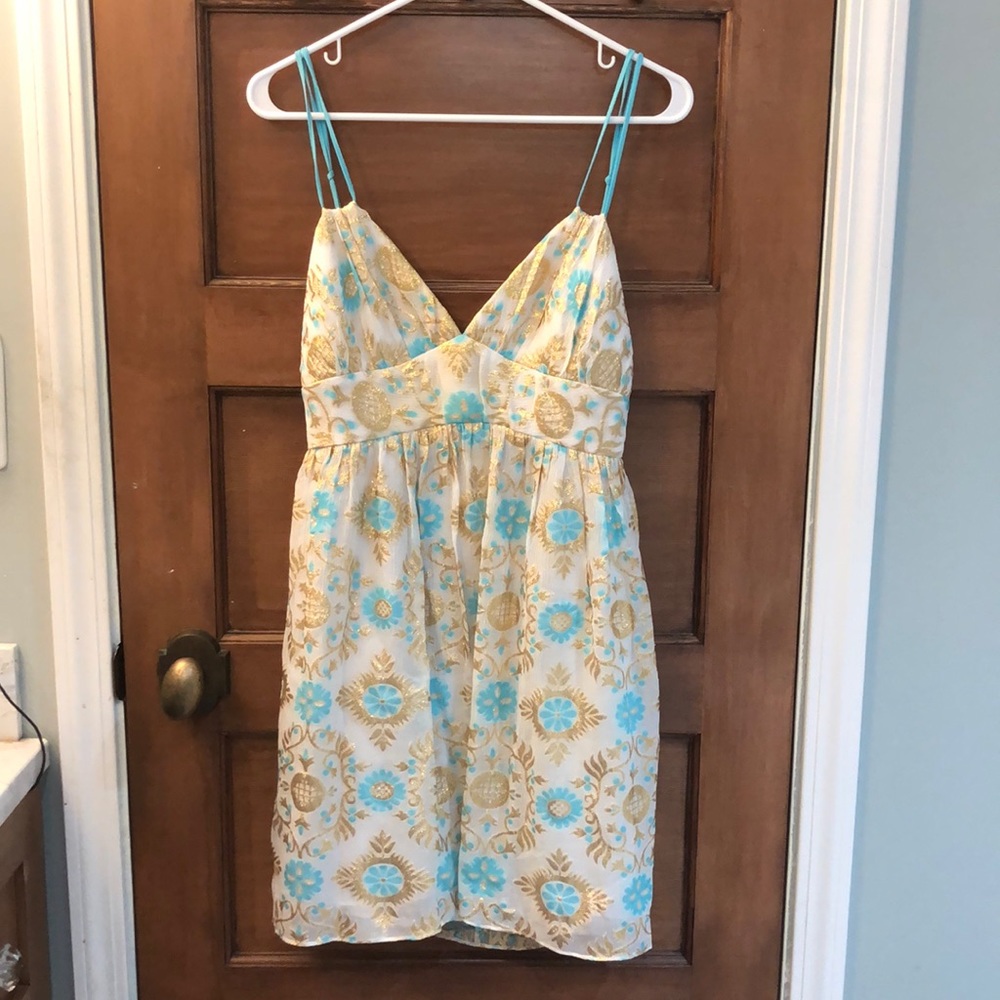 Milly New York Bohemian Strappy Mini Dress